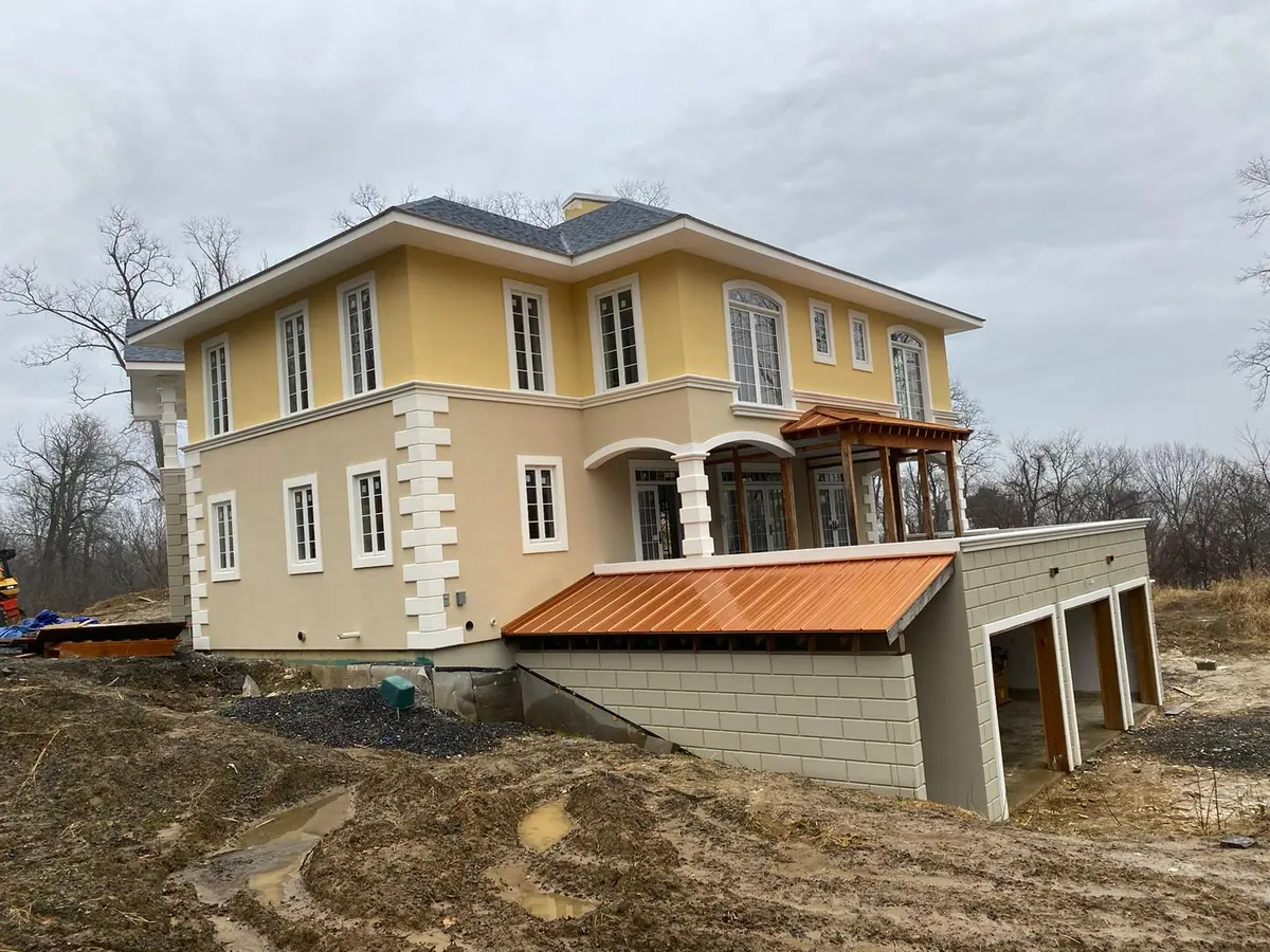 Completed exterior renovation by SSKM Construction